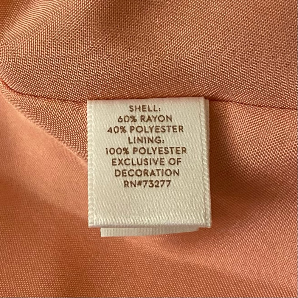 Dress LC Lauren Conrad Orange Medium Midi - Picture 7 of 7